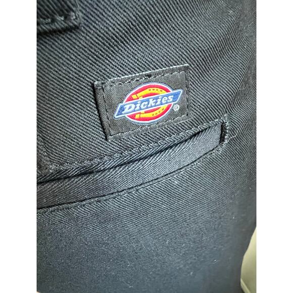 NWT Dickies Womens Black Pleated Regular Fit Wide Leg Work Pants ZipUp Loops 10R - Picture 8 of 11